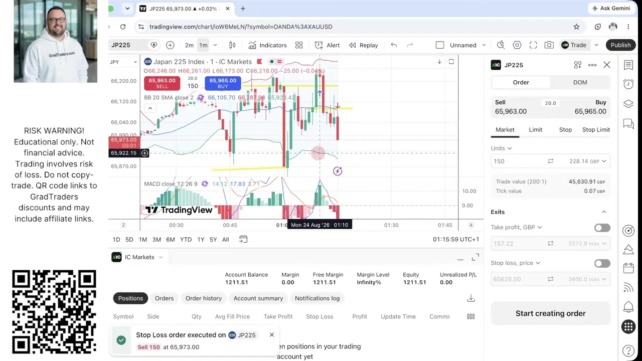 Matthew Jackson Week 11 stop execution and final simulated balance of £1,211.51