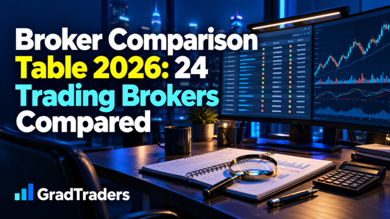 Broker Comparison Table 2026: 24 Trading Brokers Compared