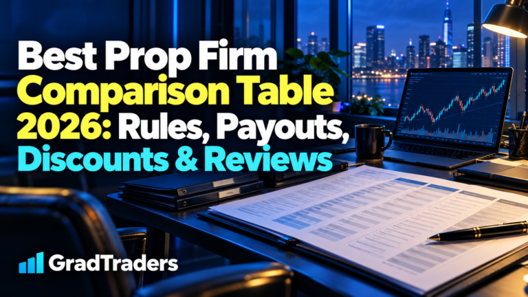 Best Prop Firm Comparison Table 2026: Rules, Payouts, Discounts & Reviews